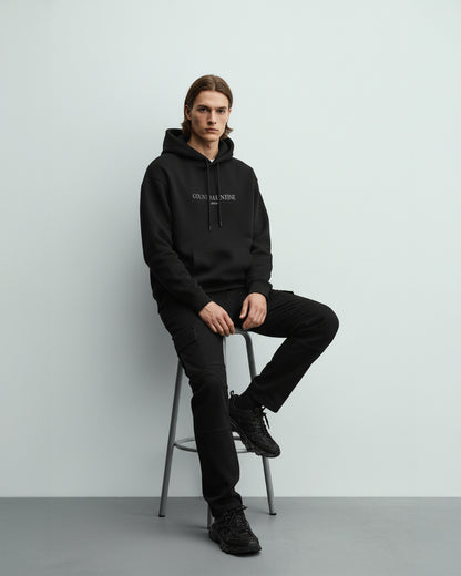 Ambitious Souls Black Unisex Oversized Hoodie