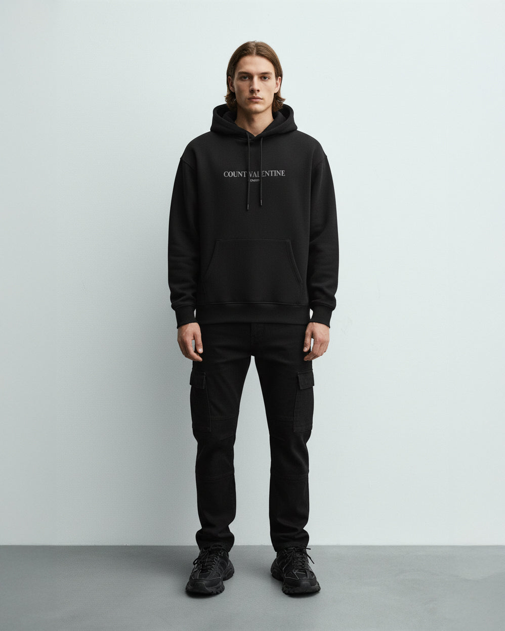 Ambitious Souls Black Unisex Oversized Hoodie