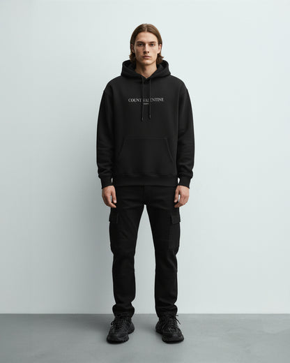 Ambitious Souls Black Unisex Oversized Hoodie