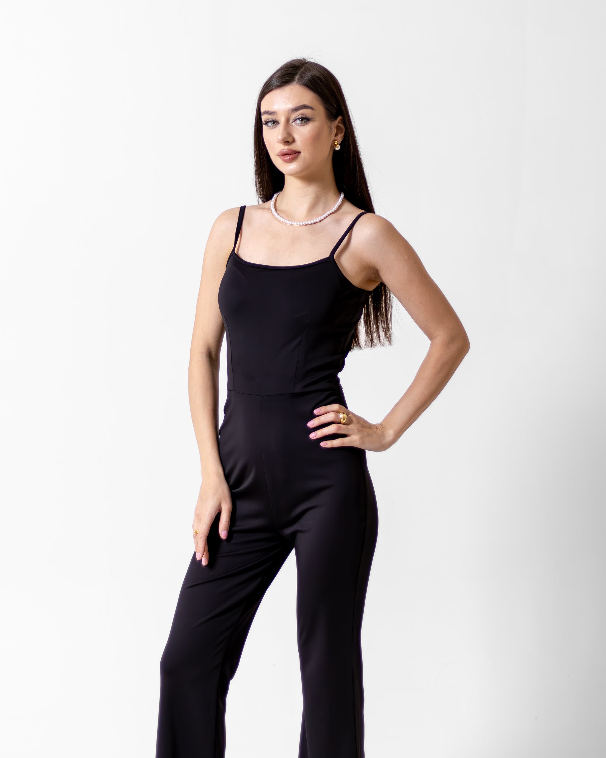 BLACK LUXE JUMPSUIT - Count Valentine