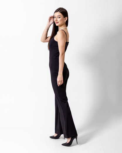 BLACK LUXE JUMPSUIT - Count Valentine