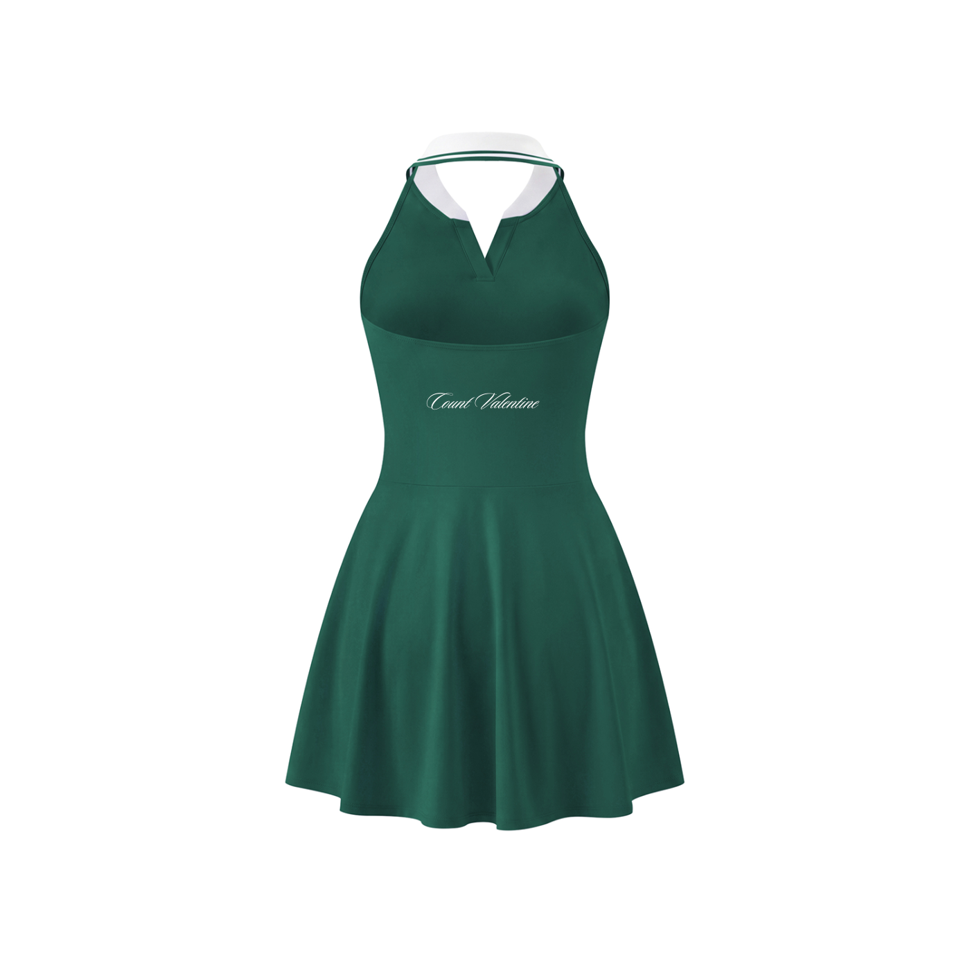 Women's Collared Halter A-Line Tennis Dress