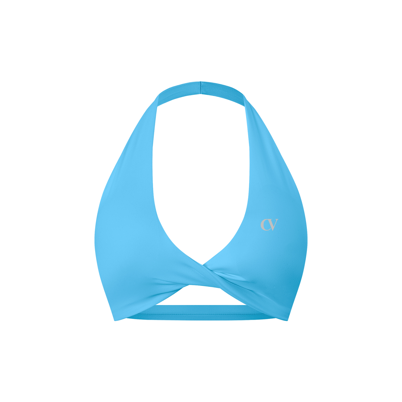 Women's Pleated Halter Sports Bra