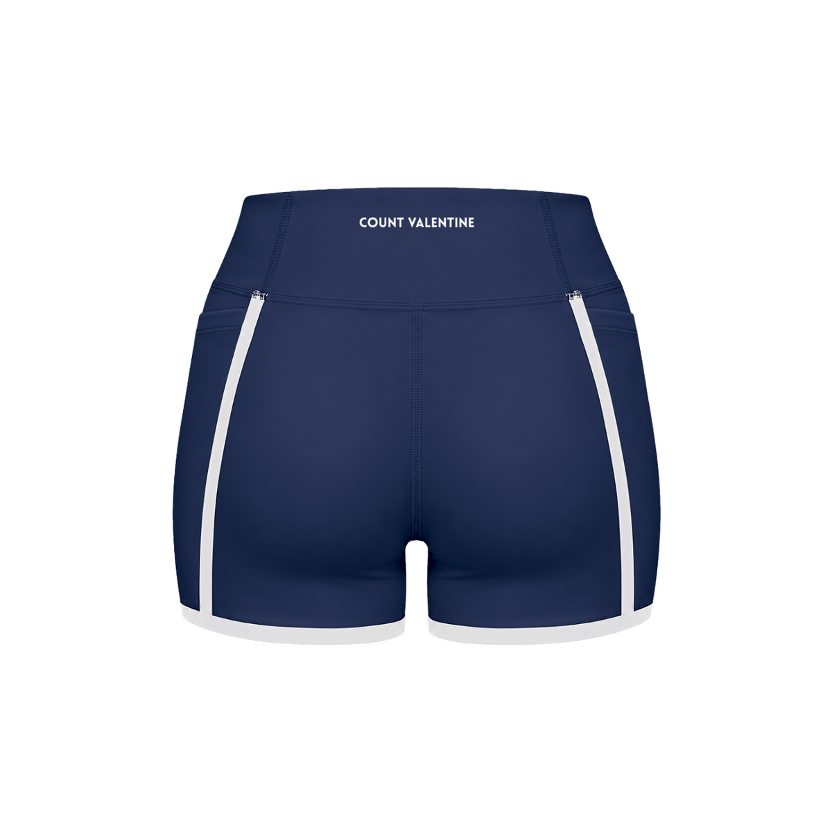Everyday Move Biker Shorts - Navy Blue, photo 2 | women's biker shorts by Count Valentine