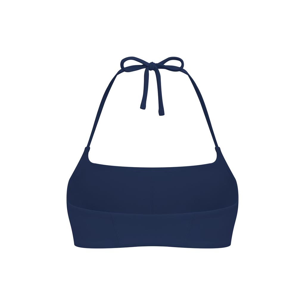 Everyday Move Sports Bra - Navy Blue, photo 2 | women's halter sports bra by Count Valentine