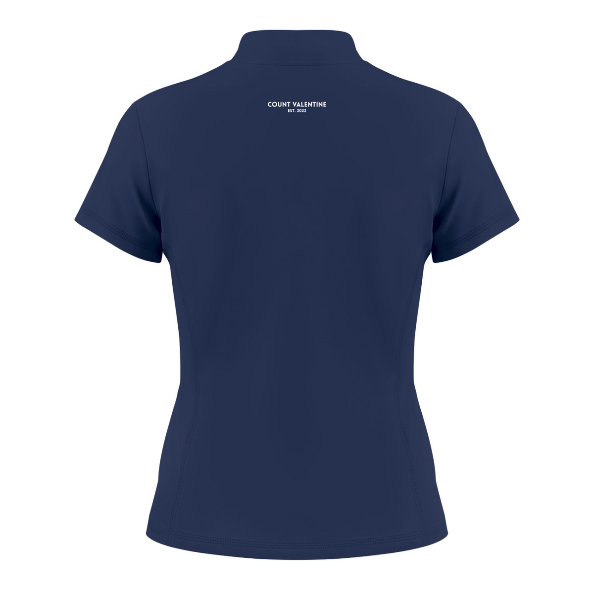 Everyday Move Zip Top - Navy Blue, photo 2 | women's quarter-zip training top by Count Valentine