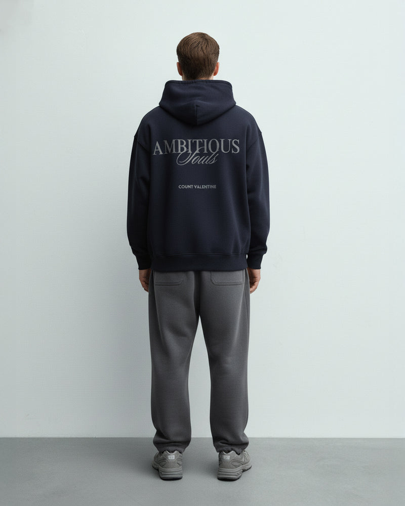 AMBITIOUS SOULS BLUE OVERSIZED HOODIE – EVERYDAY EDITION