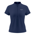 Everyday Move Zip Top - Navy Blue, photo 1 | women's quarter-zip training top by Count Valentine