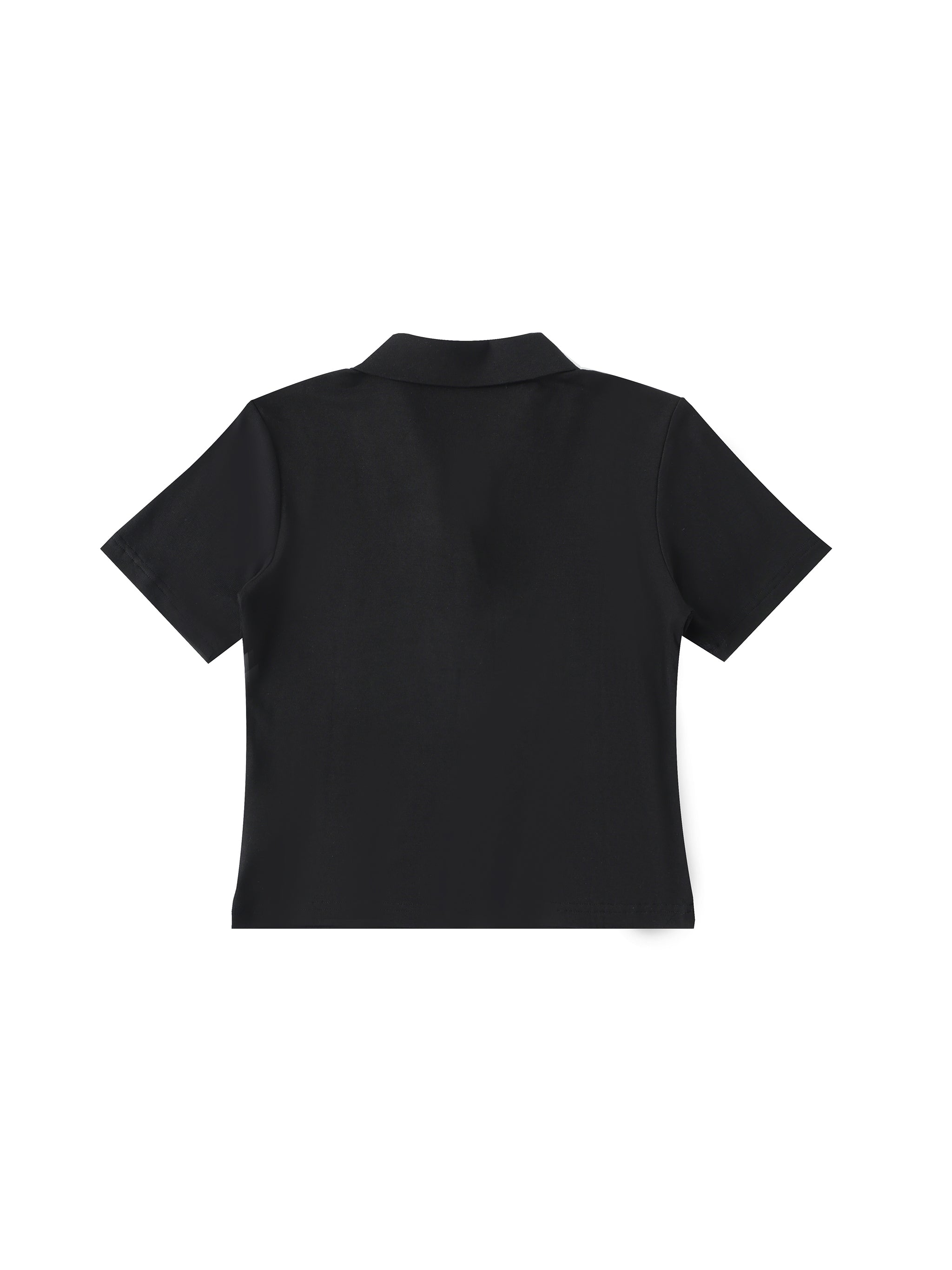 Bodycon Short Sleeve Polo Shirt