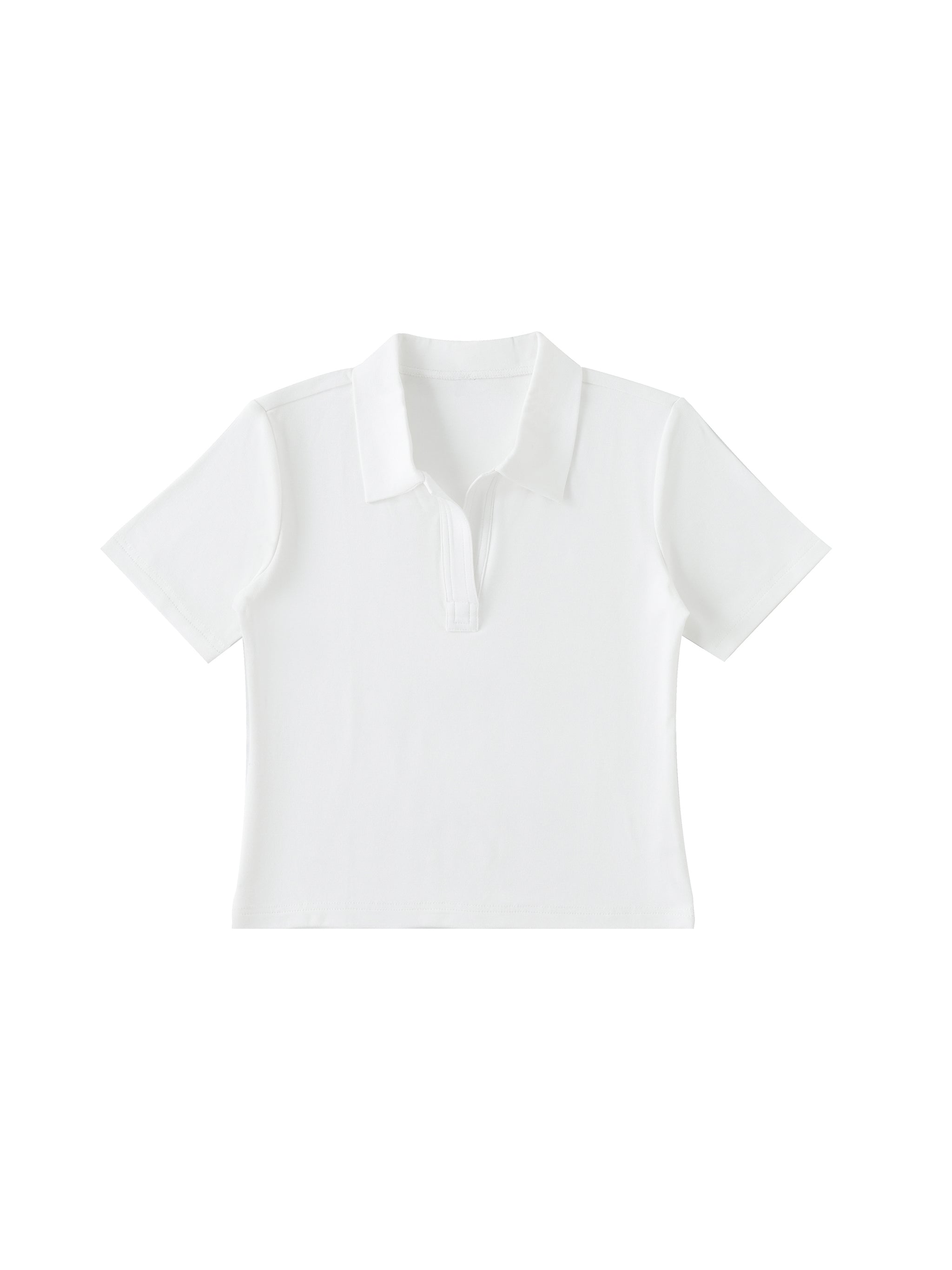 Bodycon Short Sleeve Polo Shirt