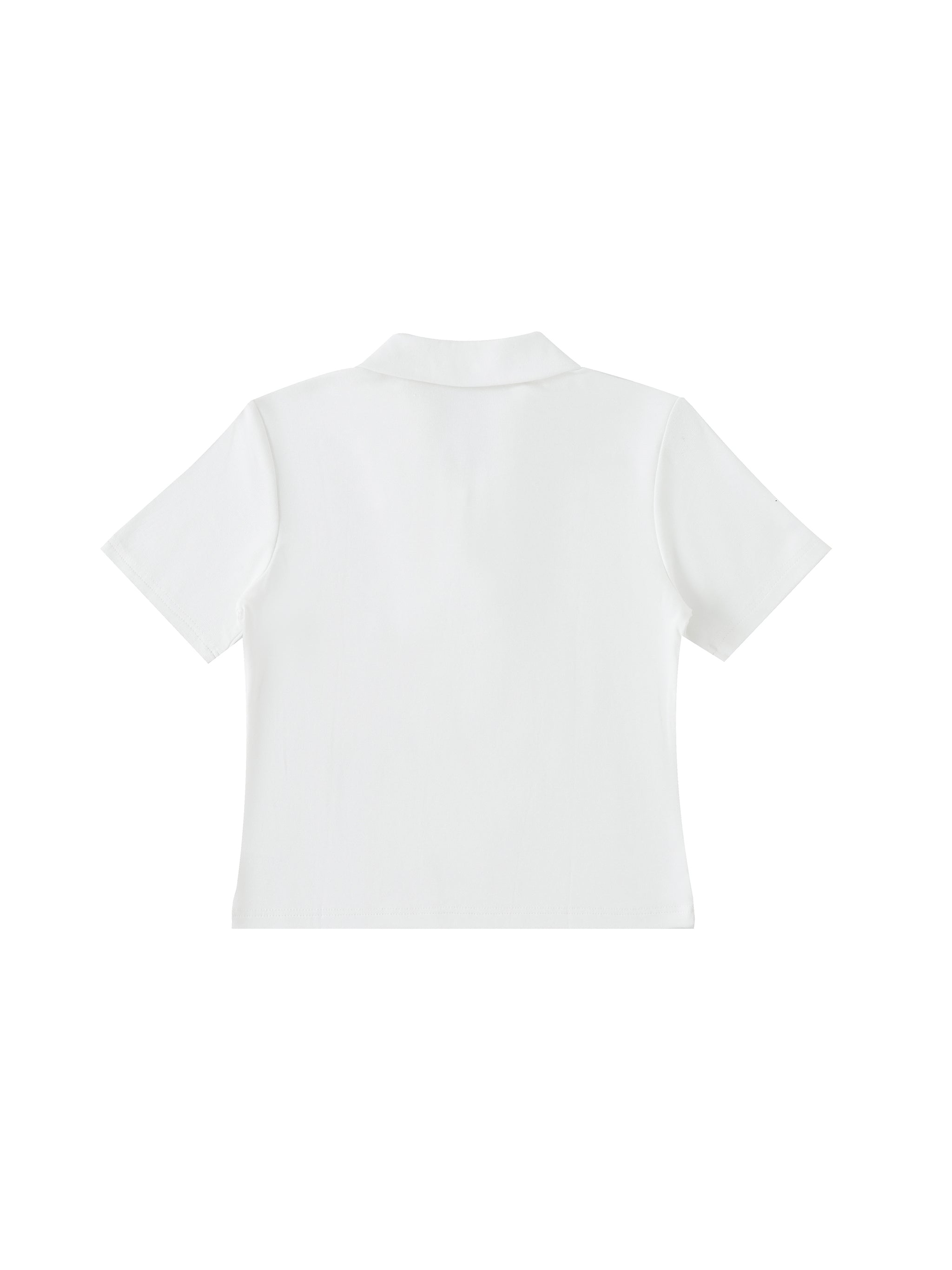 Bodycon Short Sleeve Polo Shirt