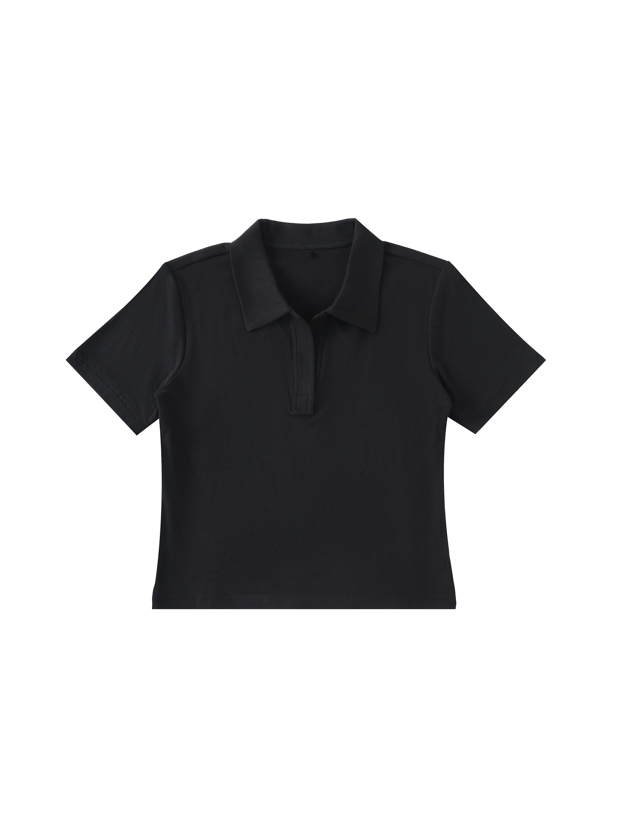 Bodycon Short Sleeve Polo Shirt