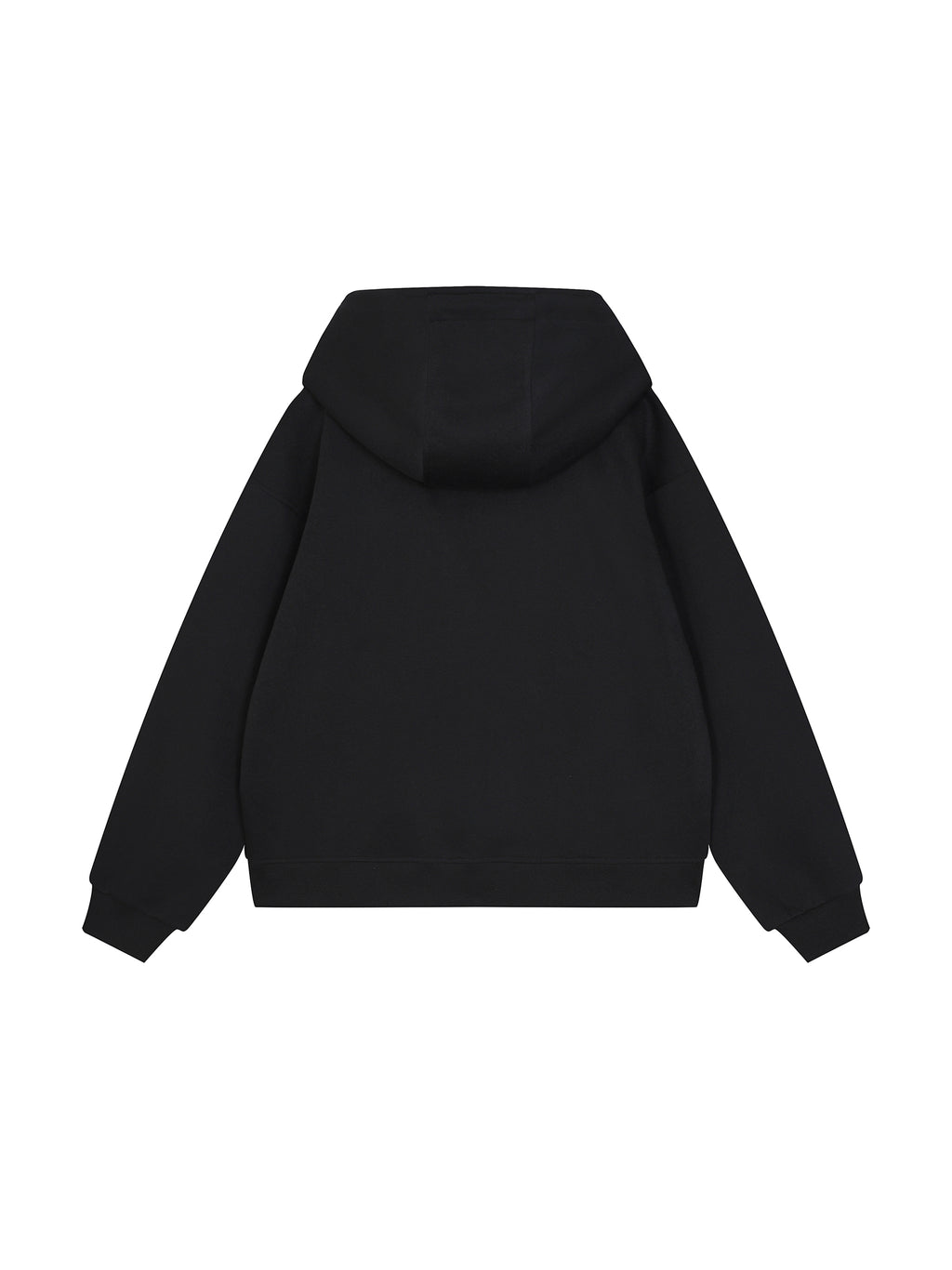 Boxy Button Placket Hoodie
