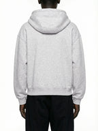 Boxy Button Placket Hoodie