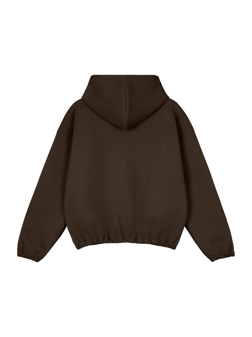 Boxy Cinched Hem Hoodie