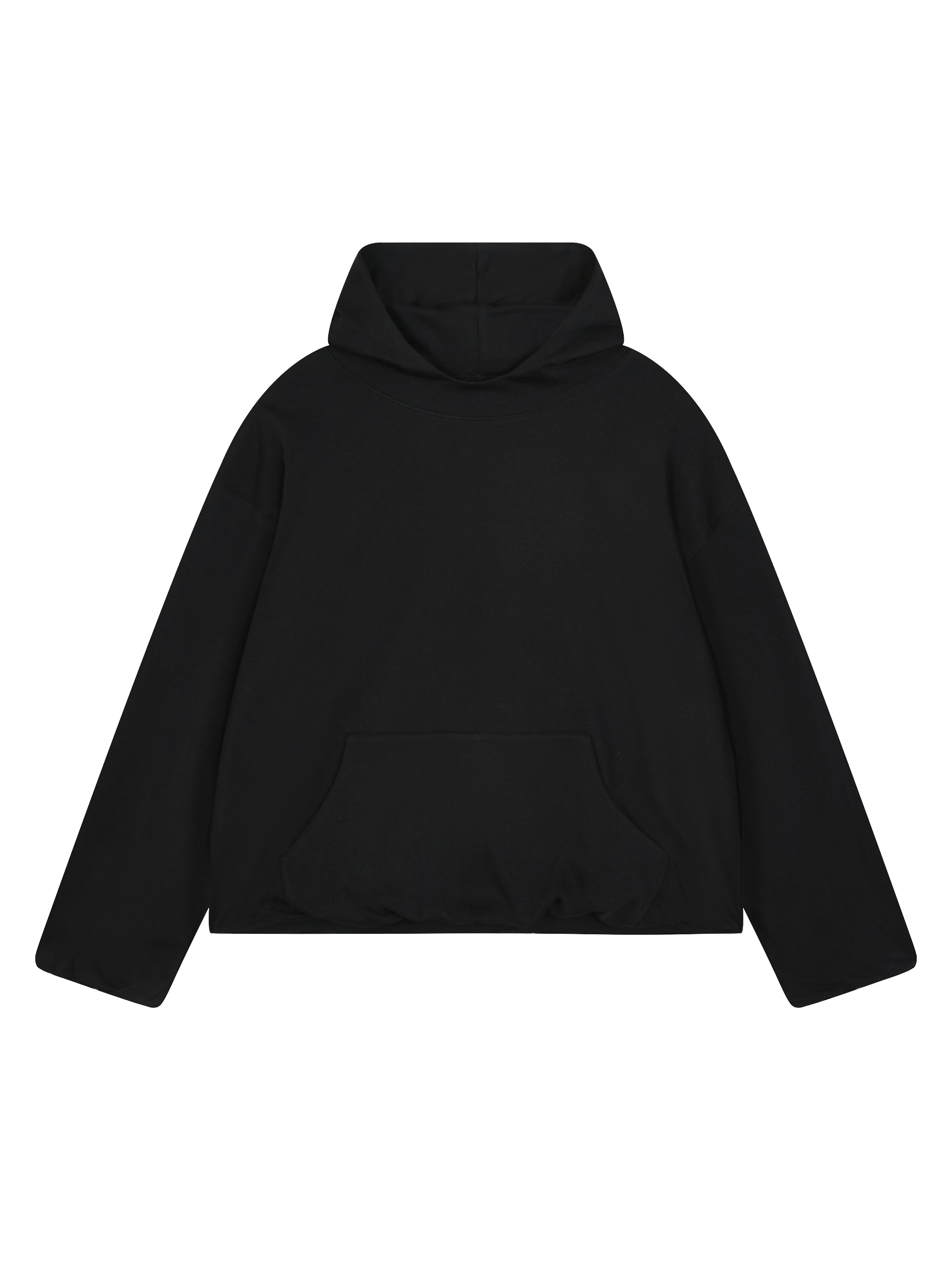 Boxy Gather-Hem Hoodie