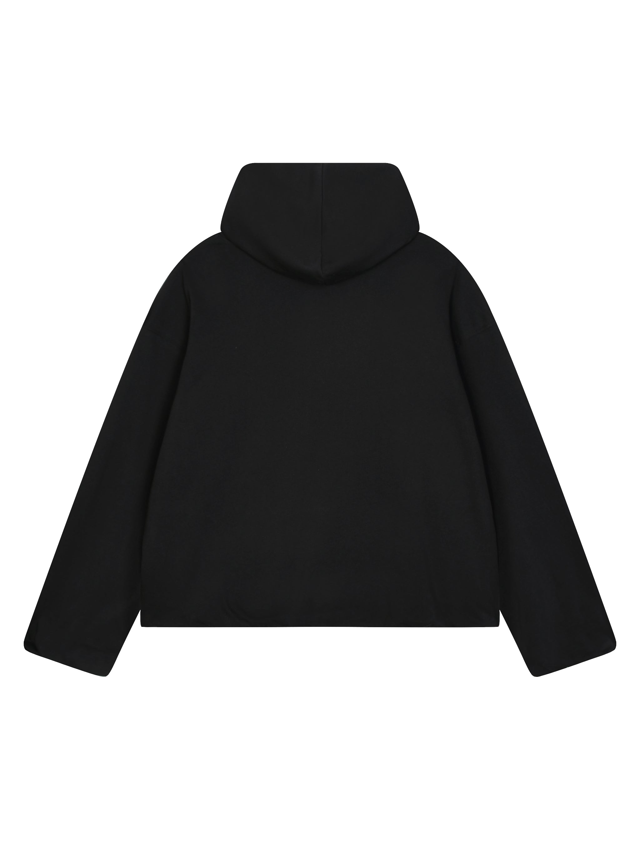 Boxy Gather-Hem Hoodie