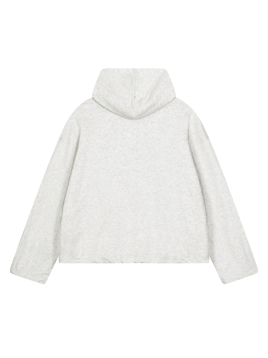 Boxy Gather-Hem Hoodie
