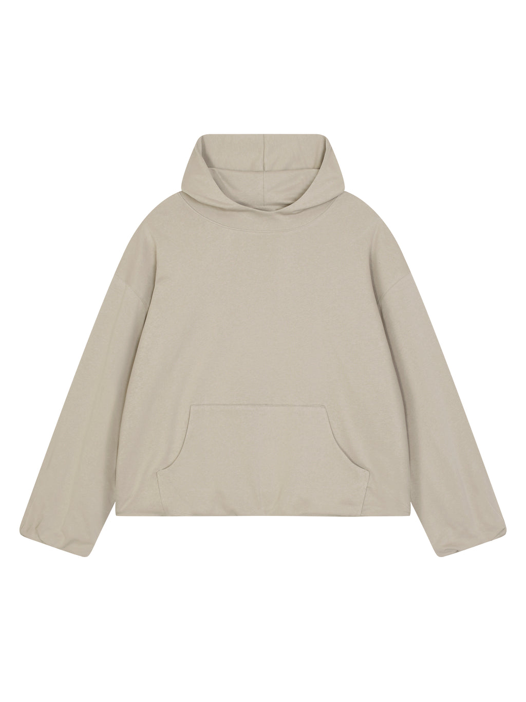 Boxy Gather-Hem Hoodie