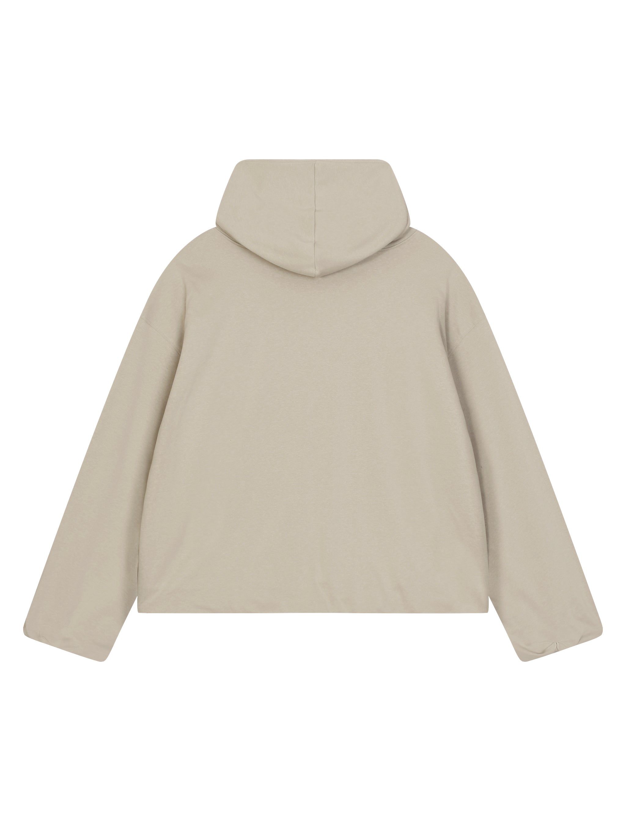 Boxy Gather-Hem Hoodie