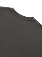 Boxy Half-Sleeve Raw-Edge T-Shirt