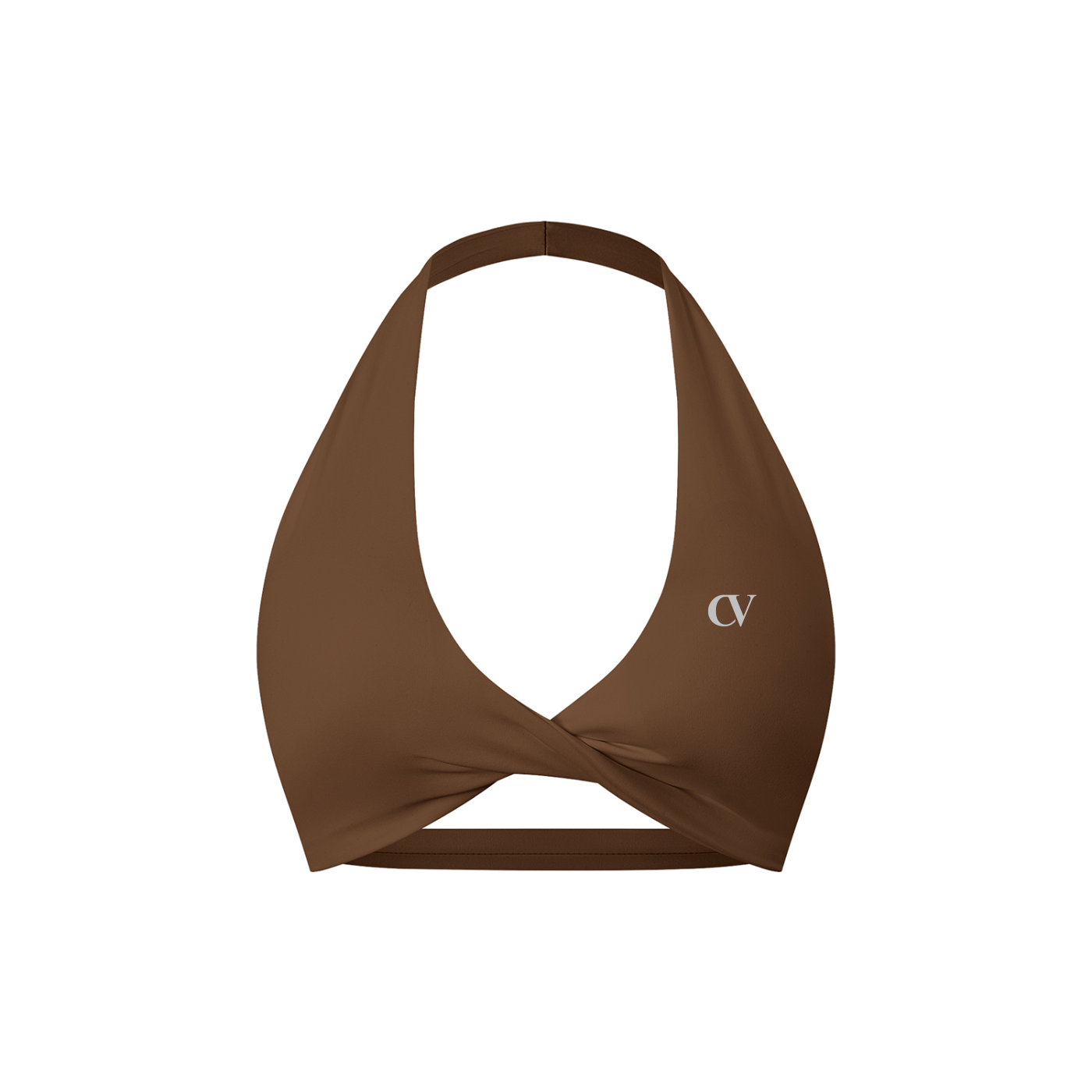 Women's Pleated Halter Sports Bra