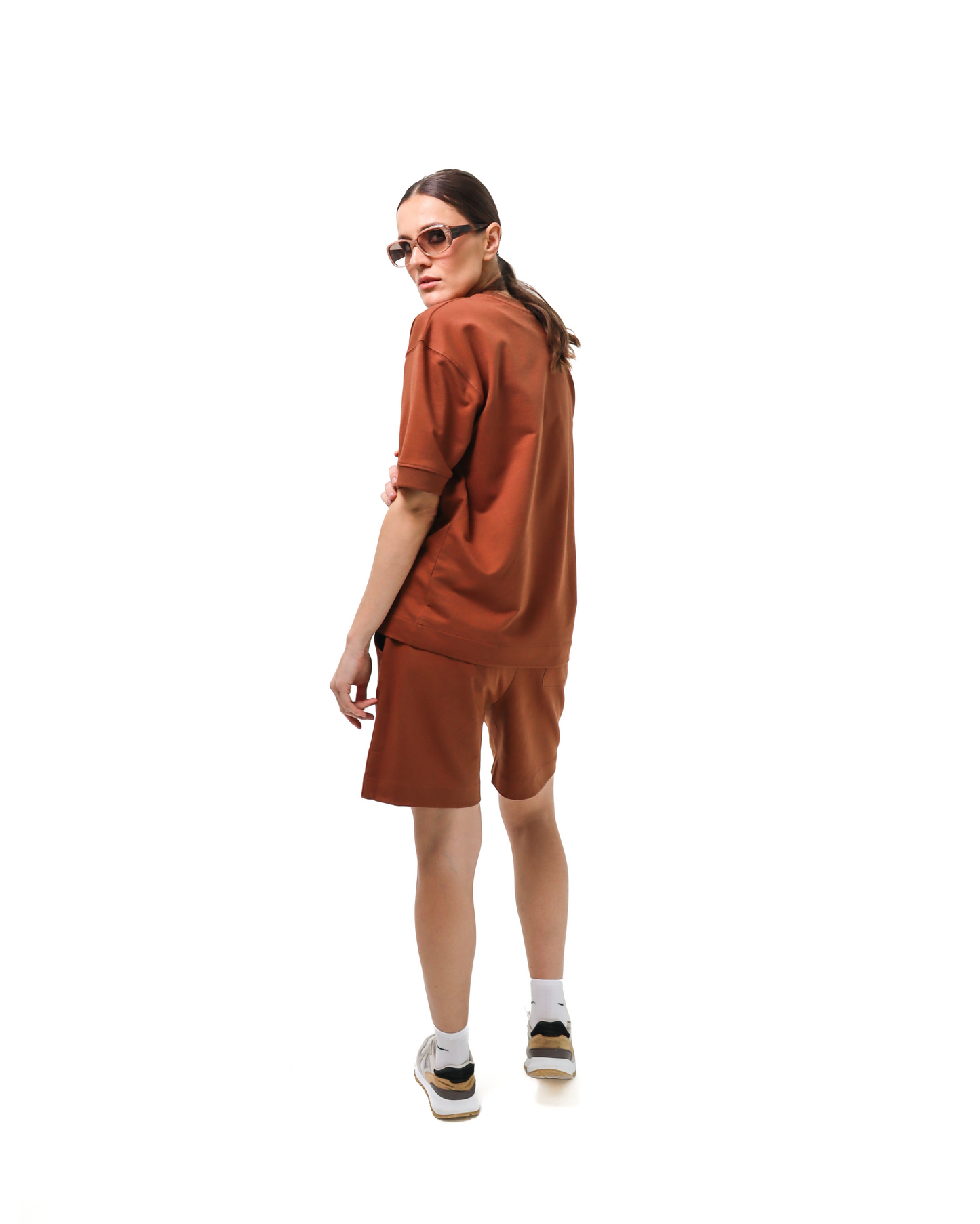 Brown Oversized Shorts