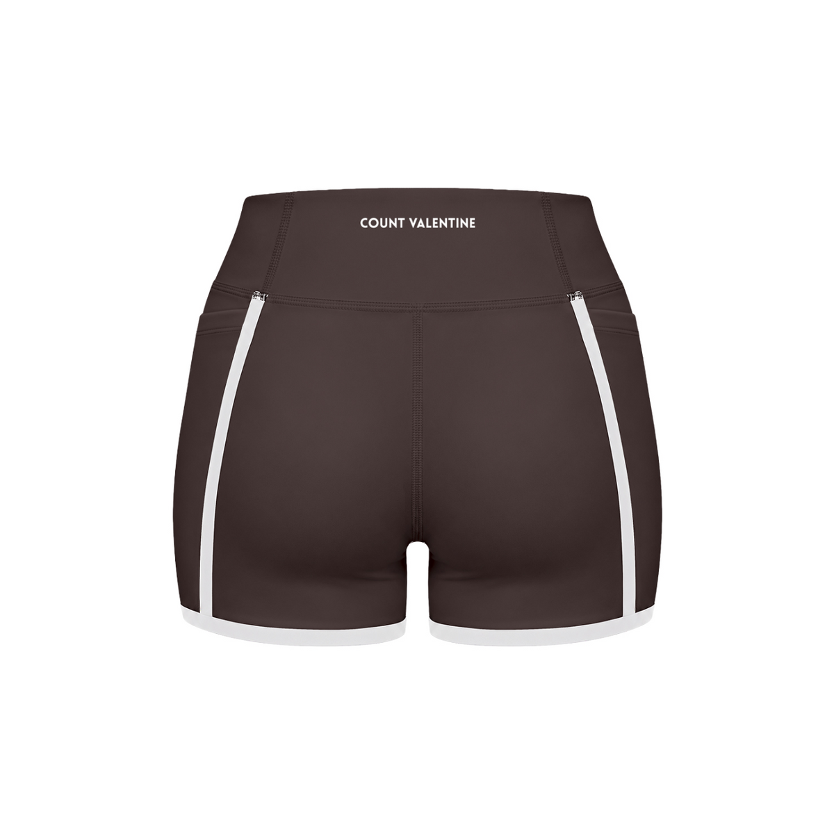 Everyday Move Biker Shorts - Brown, photo 2 | women's biker shorts by Count Valentine