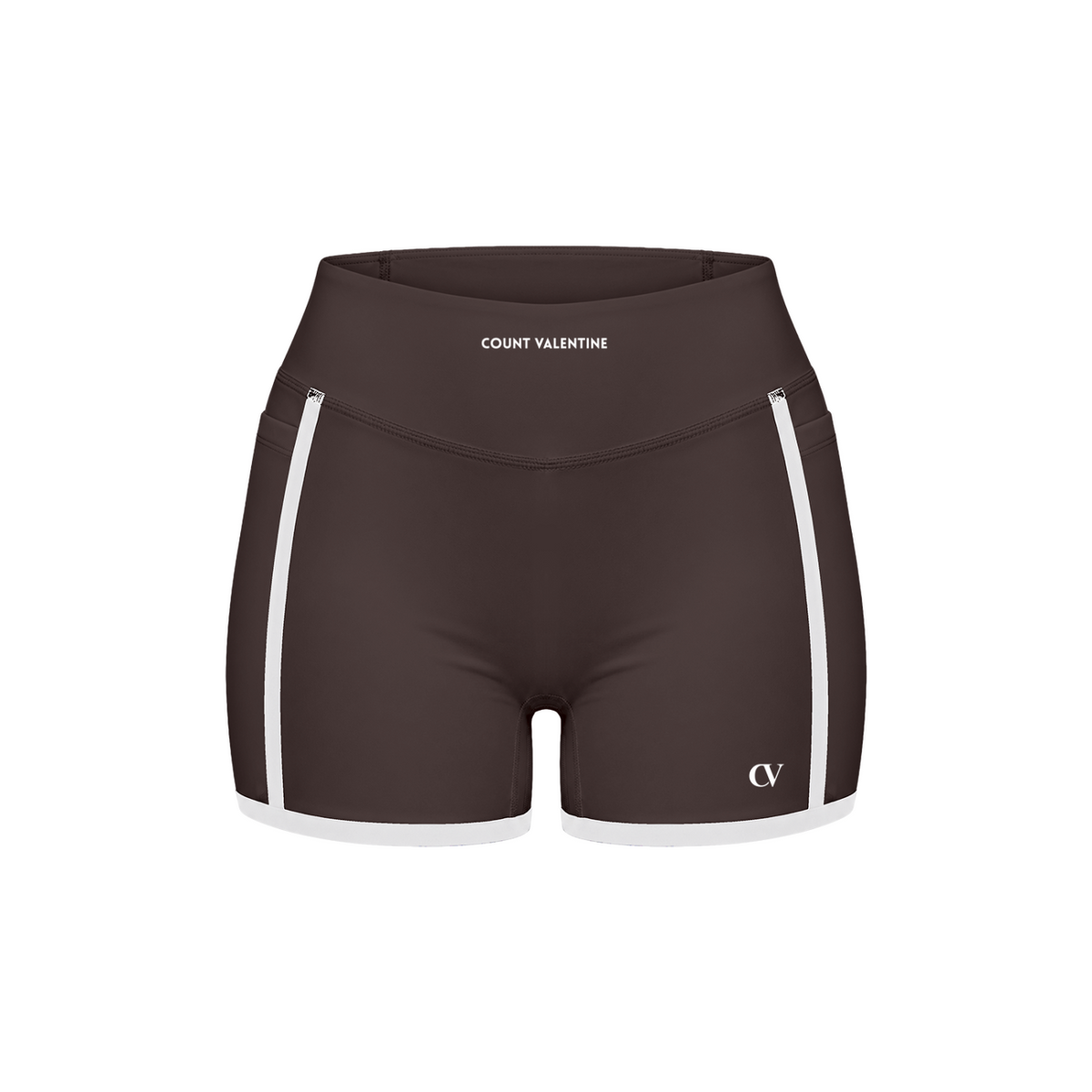 Everyday Move Biker Shorts - Brown, photo 1 | women's biker shorts by Count Valentine