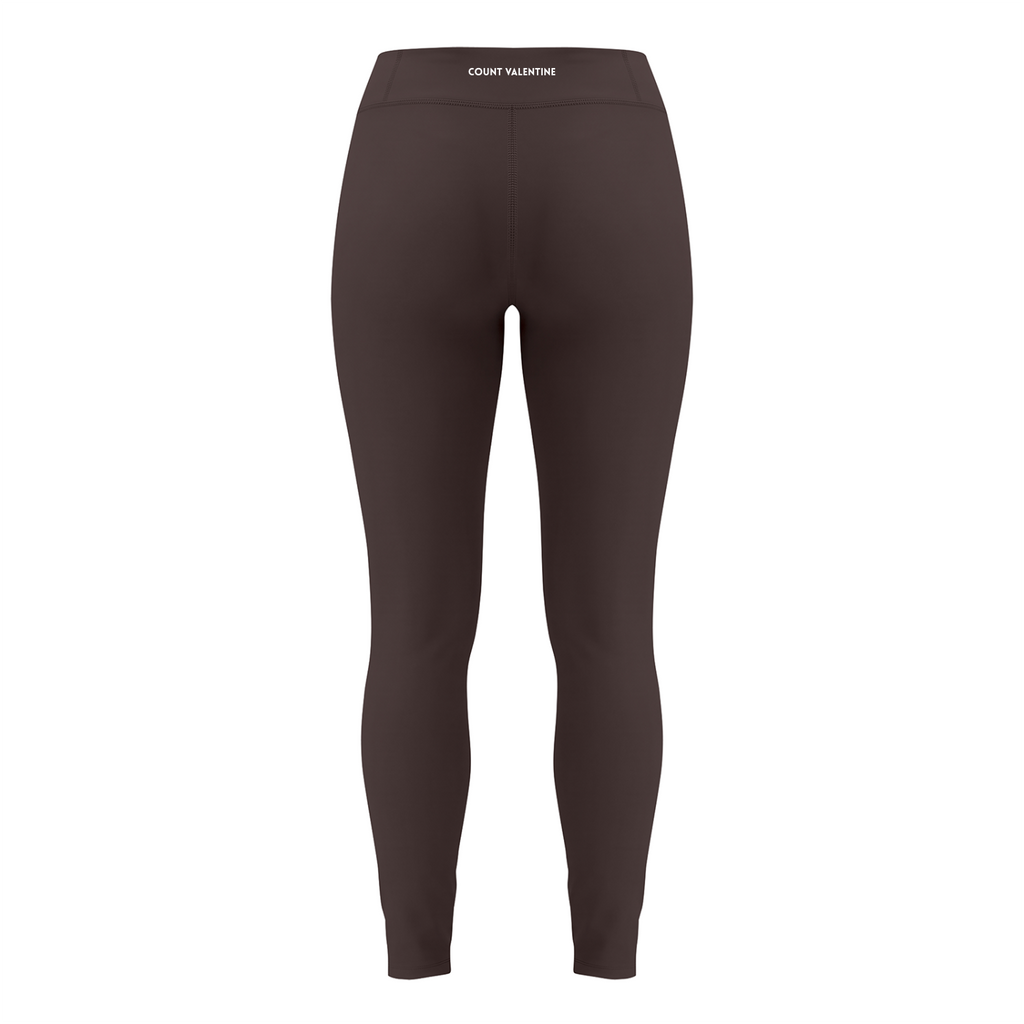 Everyday Move Tapered Leggings - Brown, photo 2 | women's yoga leggings by Count Valentine
