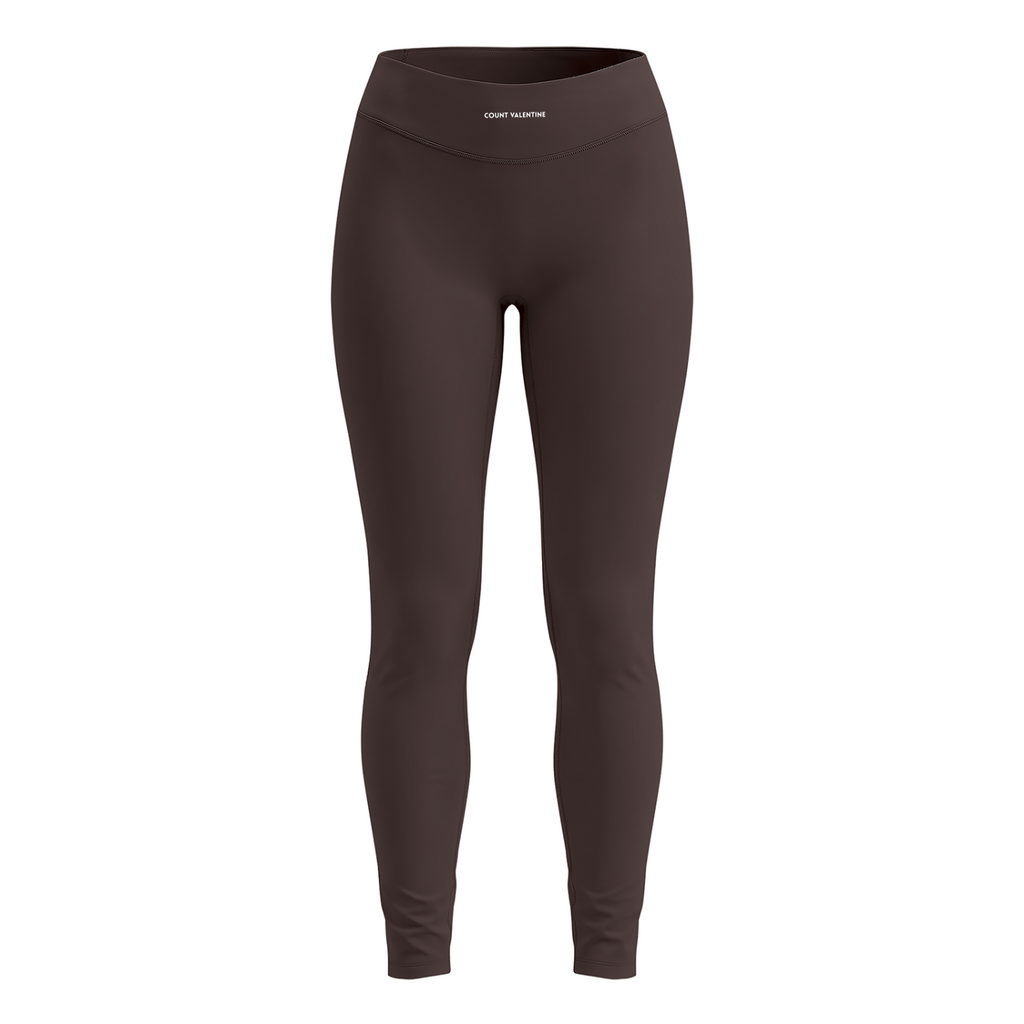 Everyday Move Tapered Leggings - Brown, photo 1 | women's yoga leggings by Count Valentine