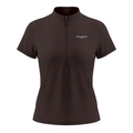 Everyday Move Zip Top - Brown, photo 1 | women's quarter-zip training top by Count Valentine