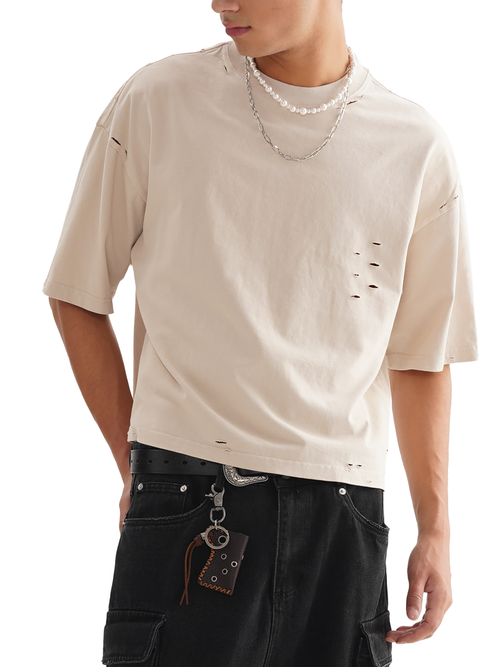 Classic Frayed Boxy Tee