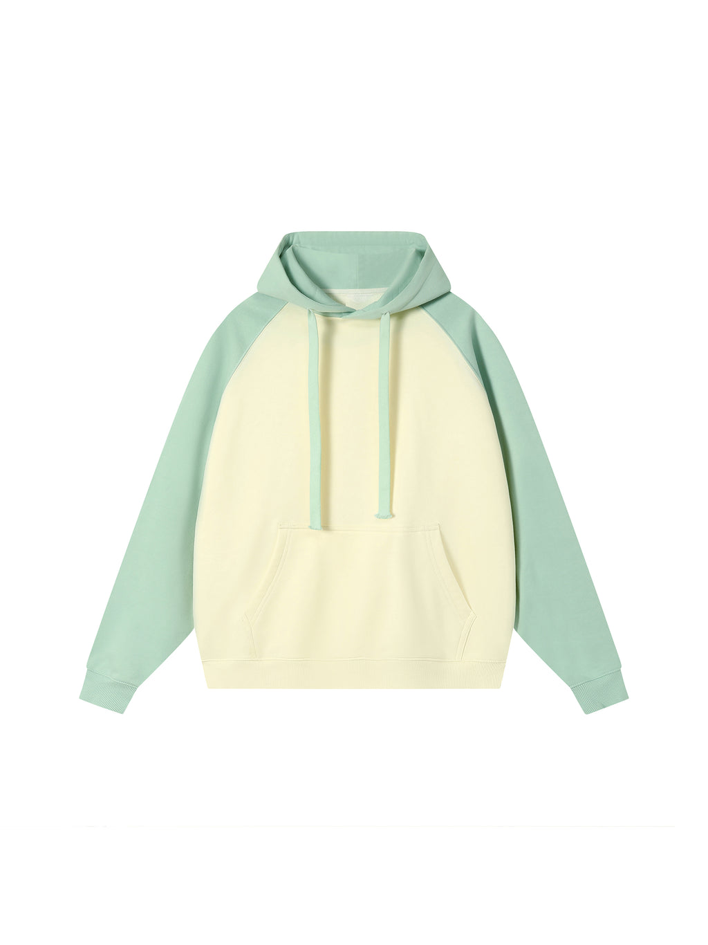 Color-Block Raglan Sleeve Hoodie