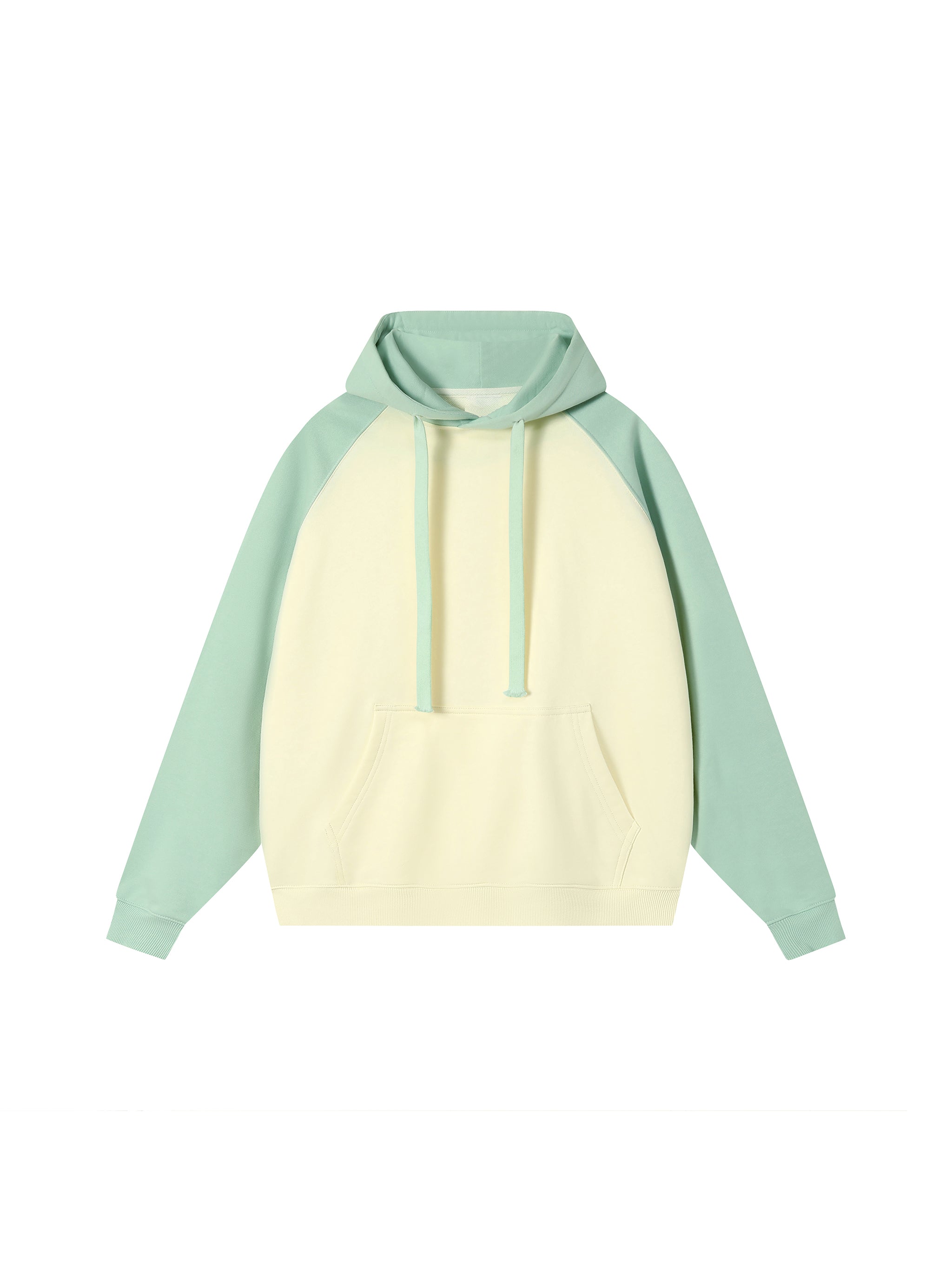 Color-Block Raglan Sleeve Hoodie
