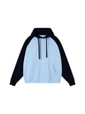 Color-Block Raglan Sleeve Hoodie