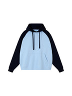 Color-Block Raglan Sleeve Hoodie