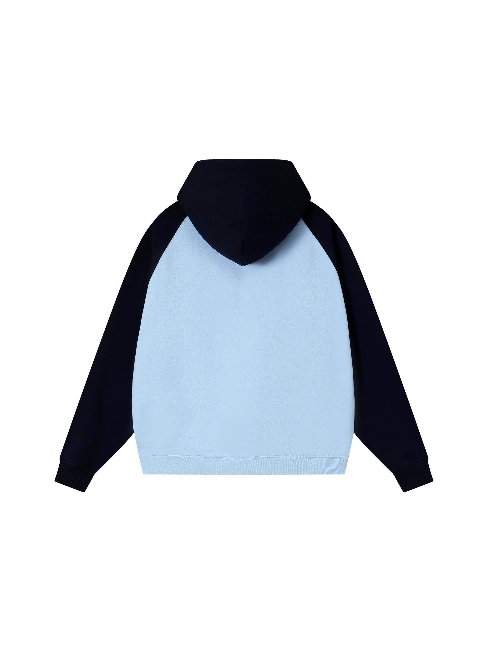 Color-Block Raglan Sleeve Hoodie