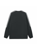 Color-Block V-Neck Long-Sleeve T-Shirt