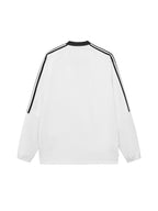 Color-Block V-Neck Long-Sleeve T-Shirt