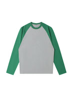 Color-Blocked Raglan Long-Sleeve T-Shirt
