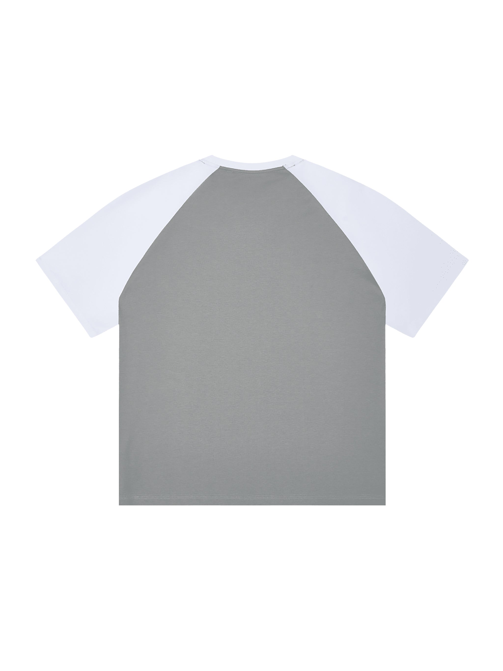 Color-Blocked Raglan Sleeve T-Shirt