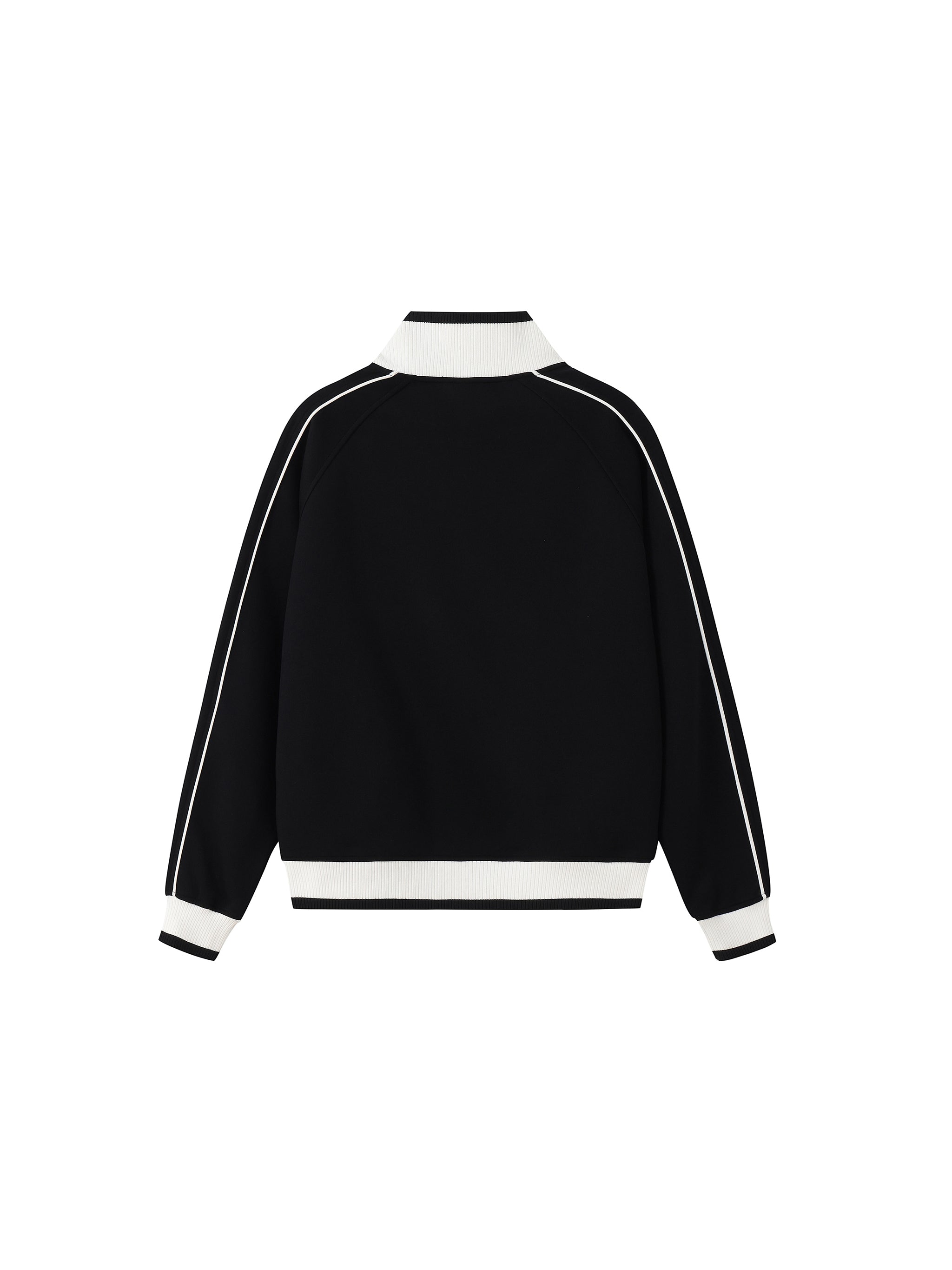 Color Block Raglan Sleeve Zip Track Jacket
