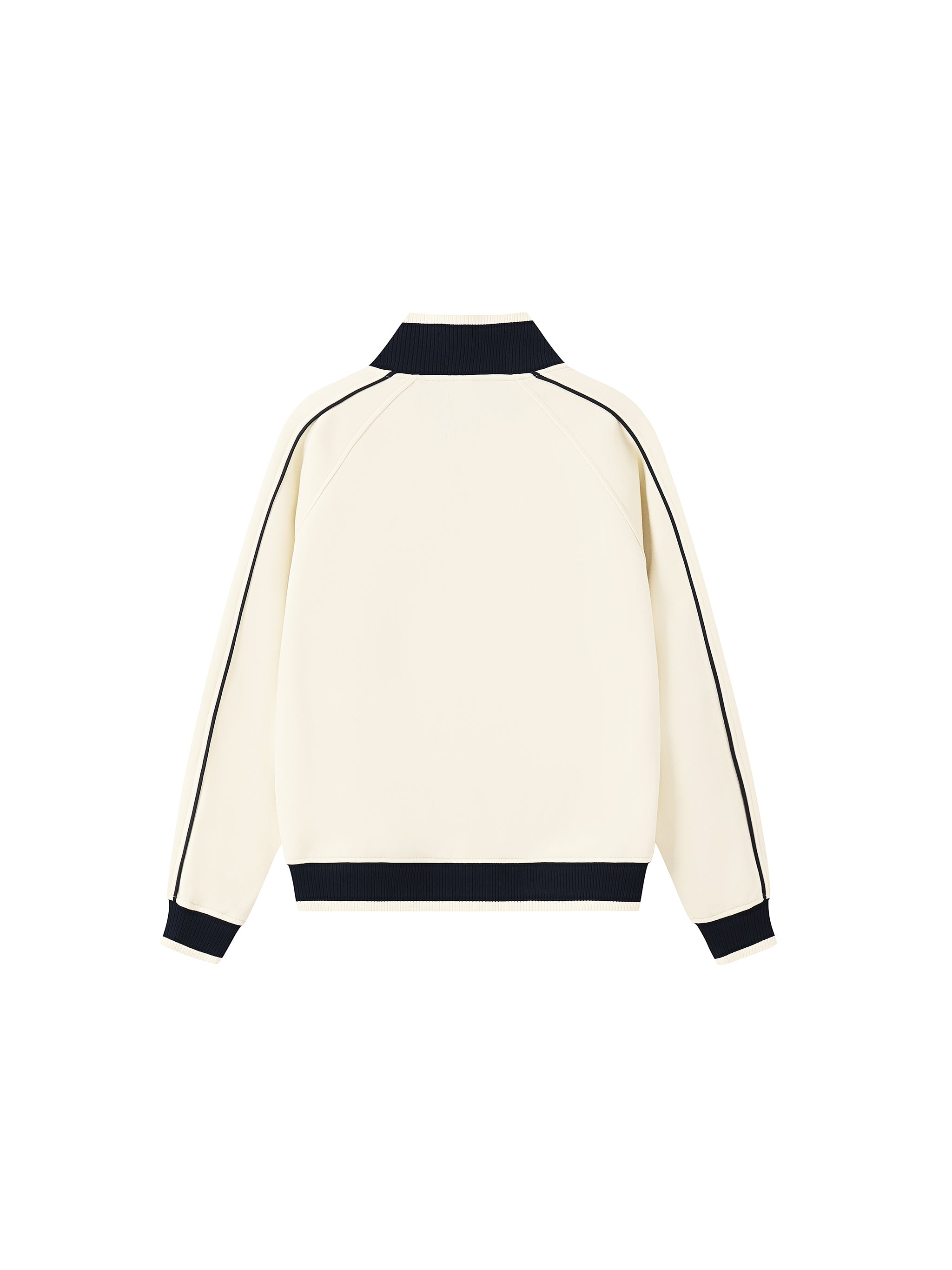 Color Block Raglan Sleeve Zip Track Jacket
