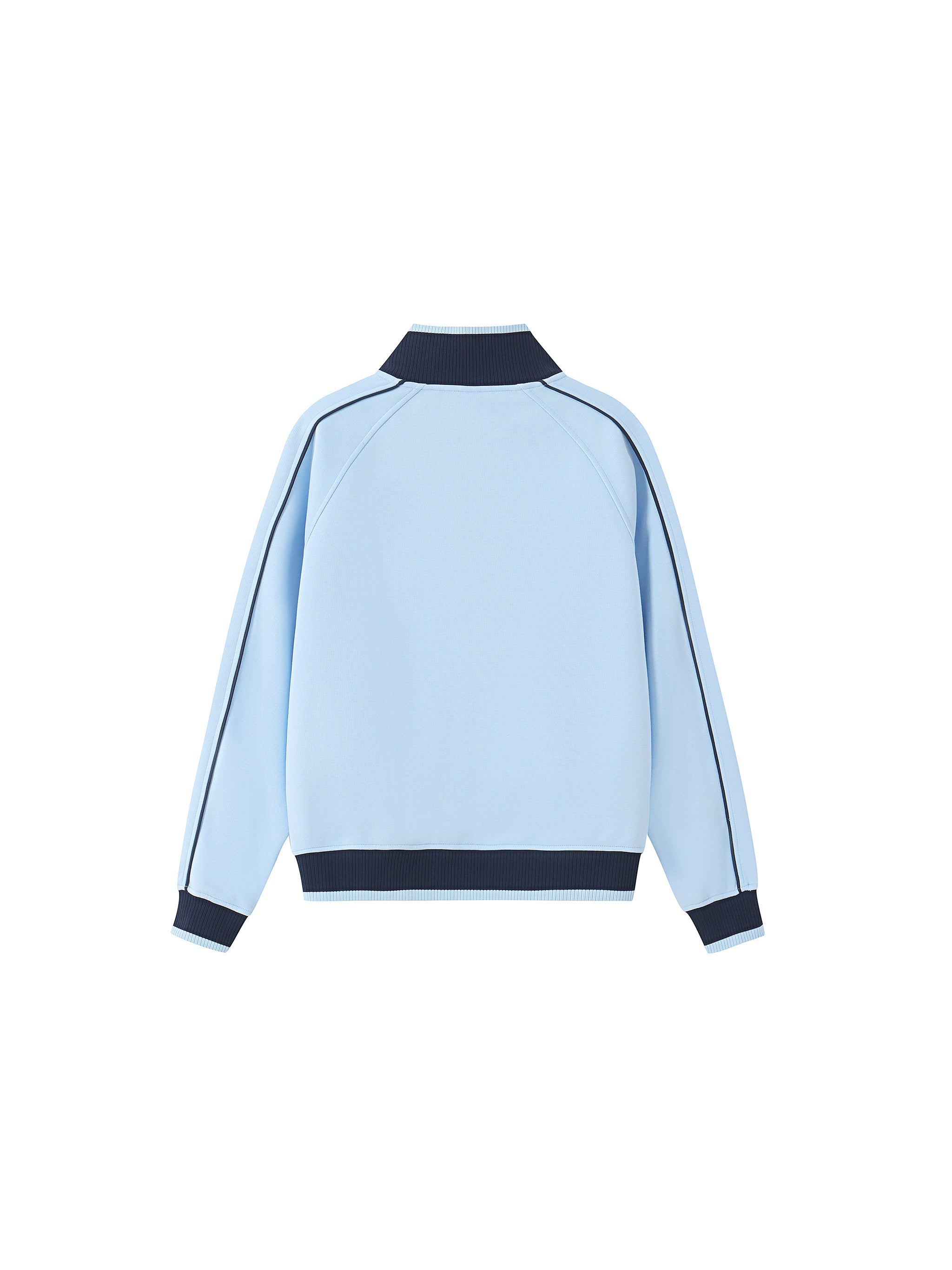 Color Block Raglan Sleeve Zip Track Jacket