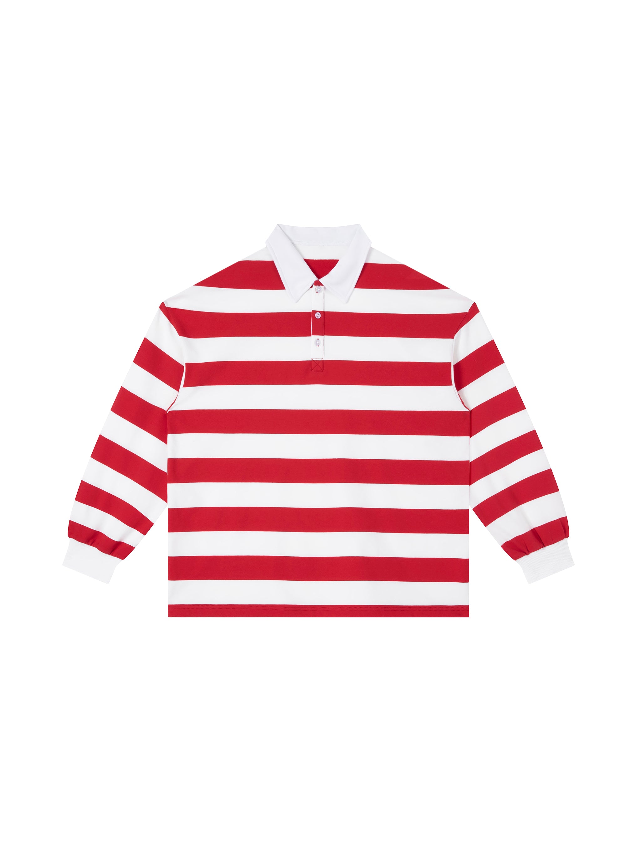 Color Block Stripe Polo Shirt