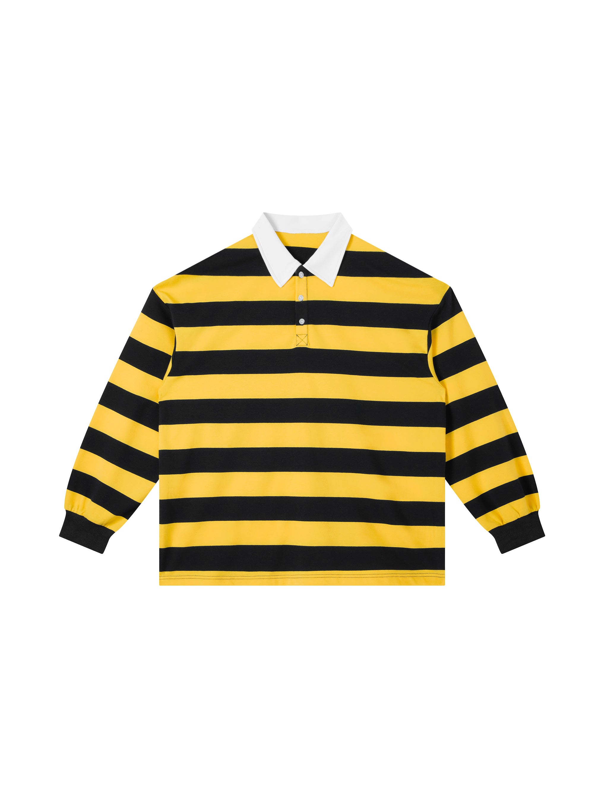 Color Block Stripe Polo Shirt