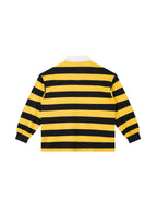 Color Block Stripe Polo Shirt