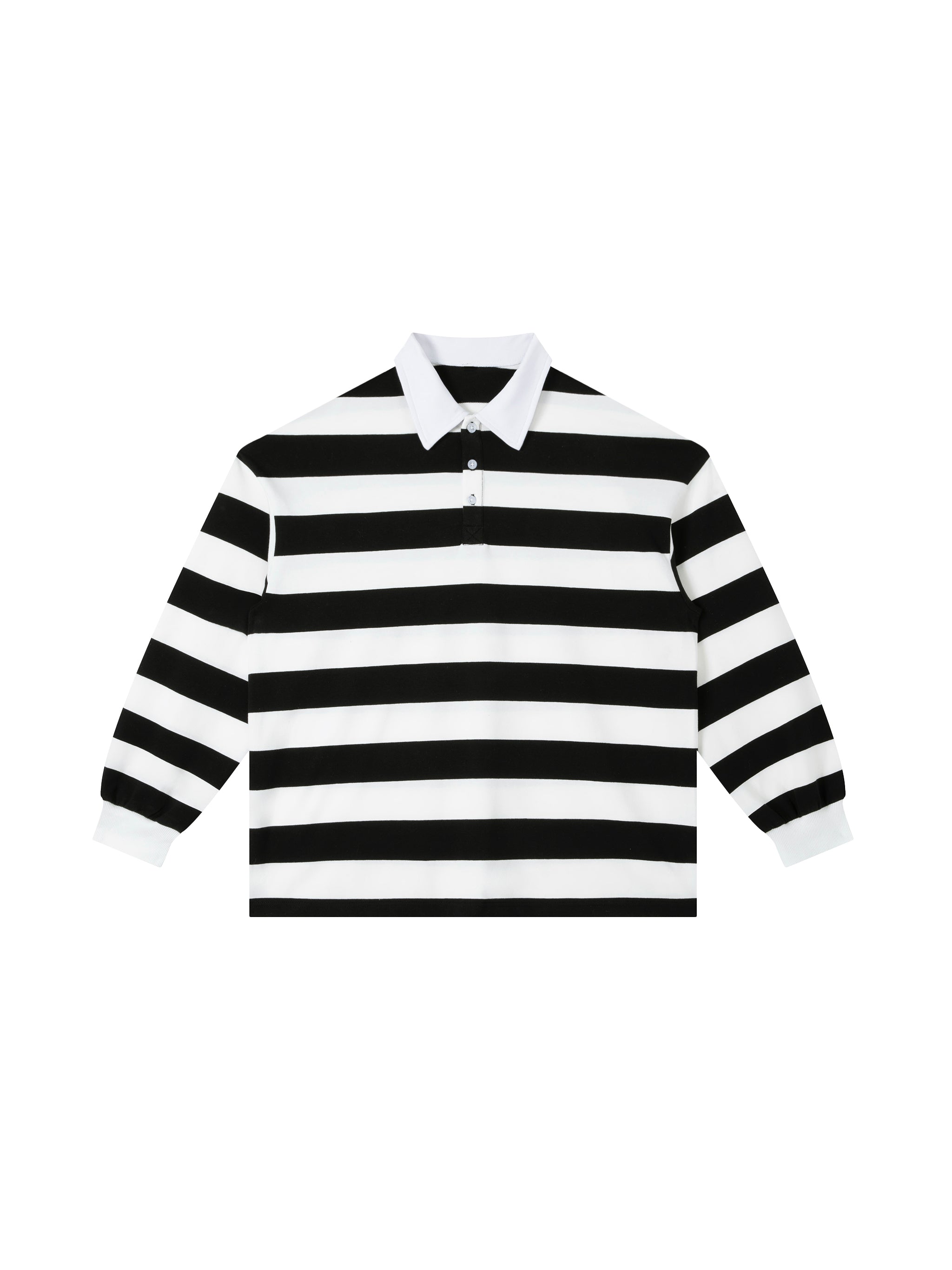 Color Block Stripe Polo Shirt