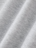 Contrast-Stitched Boxy Fleece Hoodie